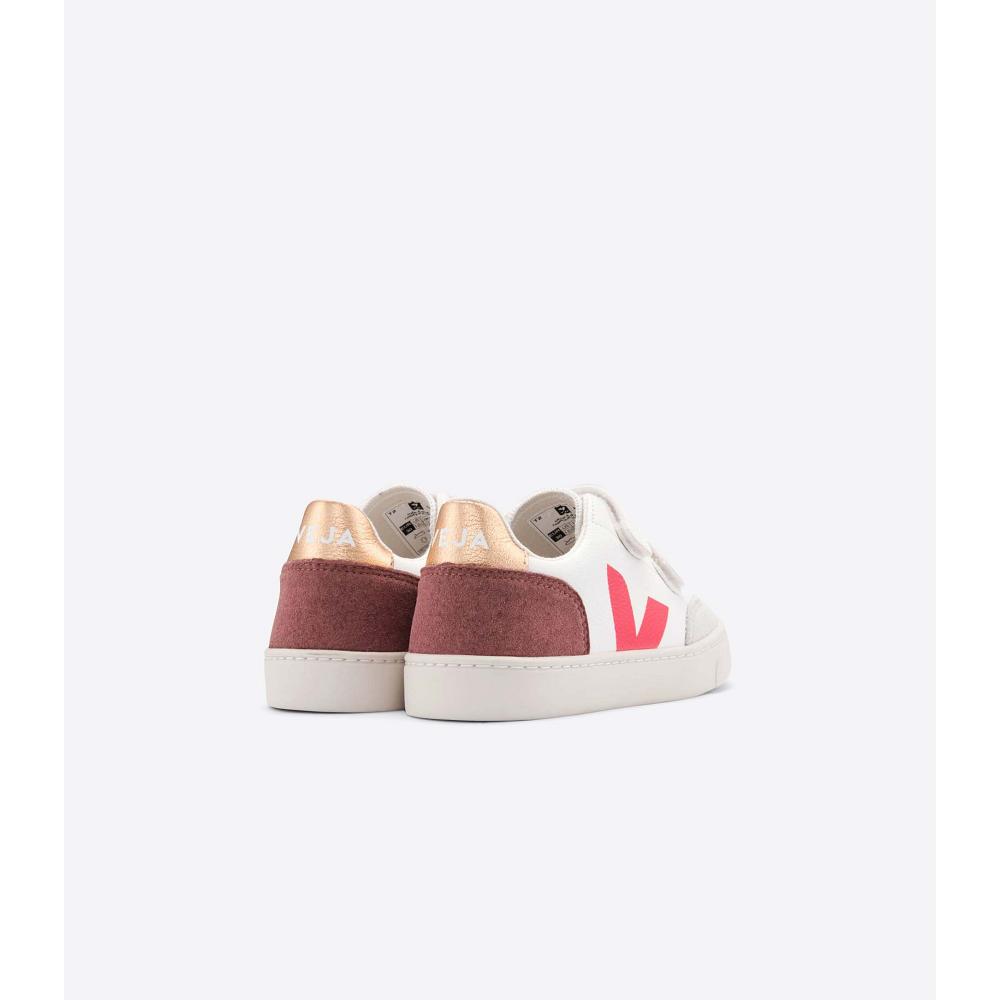 Αθλητικά Παπούτσια παιδικα Veja V-12 CHROMEFREE White/Red | GR 885SGL